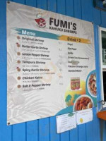 Fumi's Kahuku Shrimp Truck menu