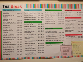 Tea Break menu