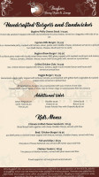 Buglers Dining Room and Lounge menu