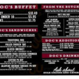 Doc's Barbeque Cardápio