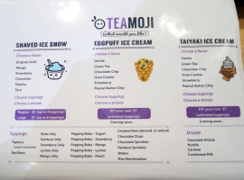 Teamoji menu