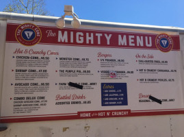 The Mighty Cone menu