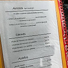 Varadero menu