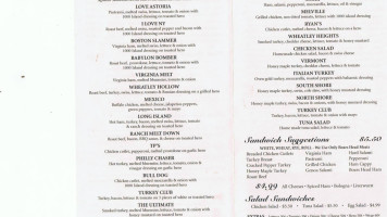 Wheatley Deli menu