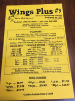 Wings Plus #3 food