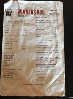 Winners Bbq Cedar Hill menu