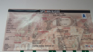 272 Uptown Pizza menu