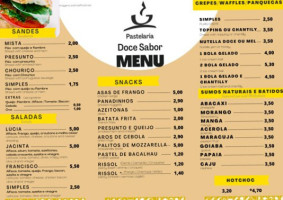 Pastelaria Doce Sabor menu