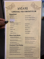 Watami Sushi menu