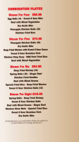 Hong & Sandys Family Restaurant menu