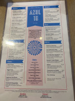 Azul 18 menu