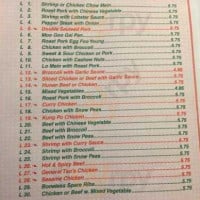 Handy Chinese Restaurant menu