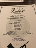 Black Rabbit menu