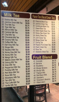 Boba Ninja menu