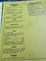 Cadillac Wok menu