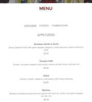 Haile Bistro menu