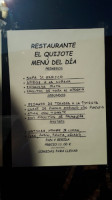 El Quijote Restaurante menu