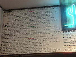 El Burrito Express menu