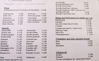 Eierlandsche Huis W&h menu