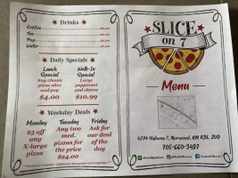 Slice On #7 menu