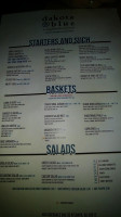 Dakota Blue menu