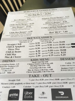 Ike's Chili menu