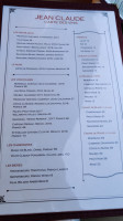 Jean Claude 2 menu