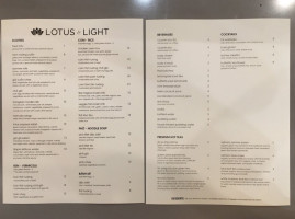 Lotus And Light menu