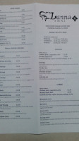 Lanna Thai menu