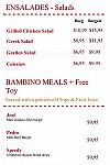 Mochachos Chicken Fiesta menu