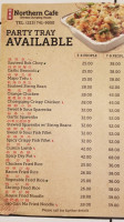 Northern Cafe menu