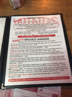 Randy's Up The River menu