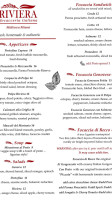 Riviera Focacceria  Italiana menu
