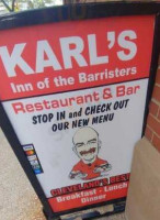 Karl's Inn of the Barrister's menu