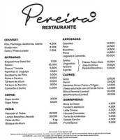 O Pereira menu