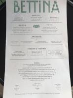 Bettina menu