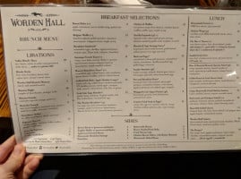 Worden Hall menu