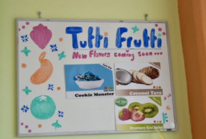 Tutti Frutti Frozen Yogurt menu