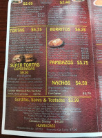 Yoli's Tacos menu