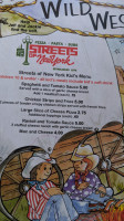 Streets Of New York menu