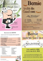 Bernie Das Wirtshaus menu