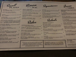 Social Hall menu