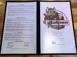 The Bull Pen menu