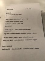 Whealth Kitchen Bake Shop menu