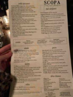 Scopa Italian Roots menu