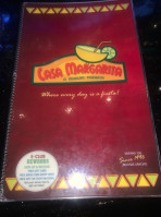 Casa Margarita menu