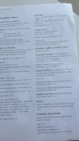 Carisbrooke Cafe menu