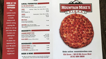 Mountain Mike's Pizza food