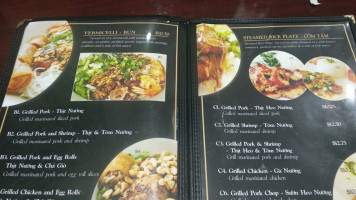 Pho Nguyen menu