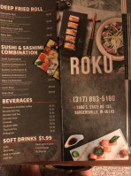 Roku Sushi Pho menu